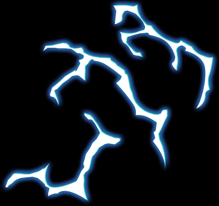 A Group Of Lightning Bolts PNG