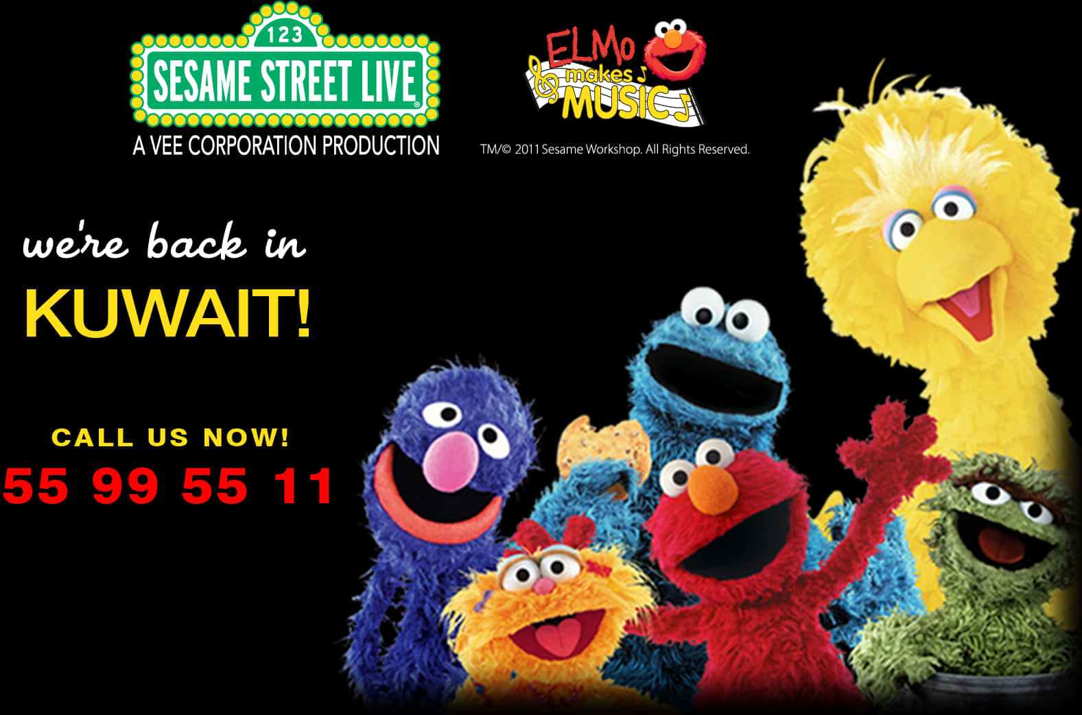 A Group Of Puppets On A Black Background PNG