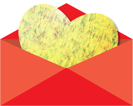 A Heart In A Envelope PNG