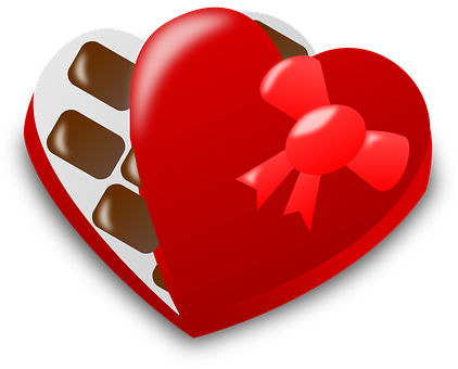 A Heart Shaped Chocolate Candy PNG