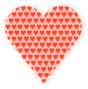 A Heart Shaped Red And Black Background