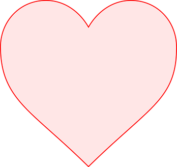 A Heart With A Black Background PNG