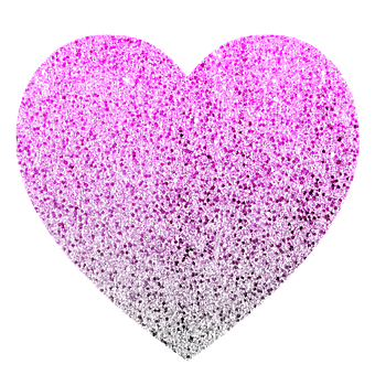 A Heart With A Pink And White Speckled Surface PNG