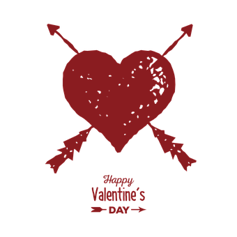 A Heart With Arrows On It PNG