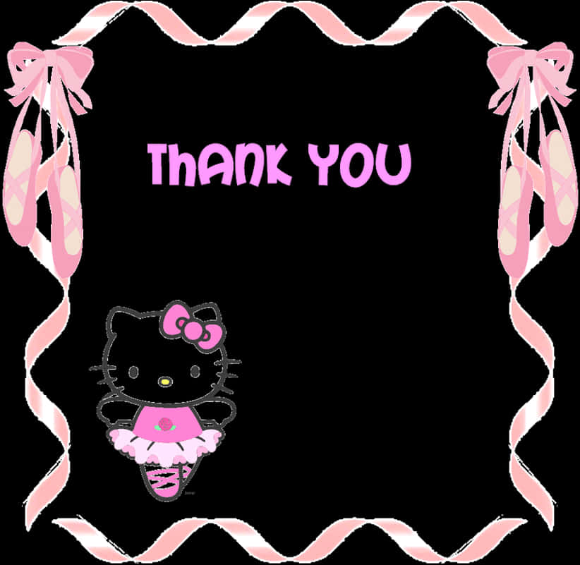 A Hello Kitty Ballet Slippers And Ribbons PNG