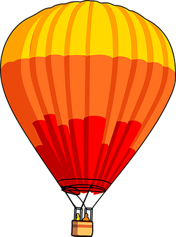 A Hot Air Balloon In The Sky PNG