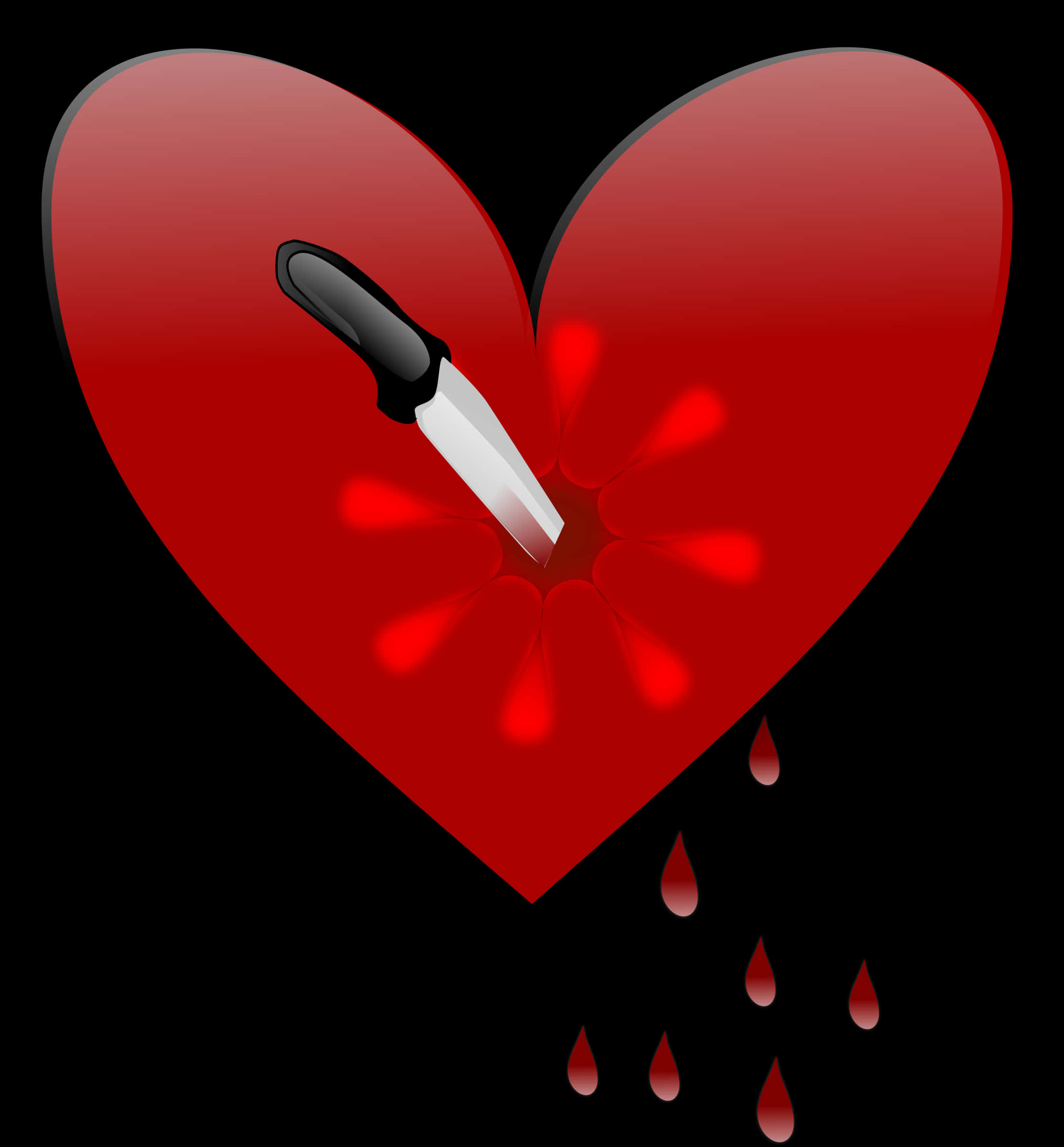 A Knife In A Heart PNG