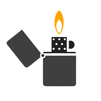 A Lighter With A Flame PNG