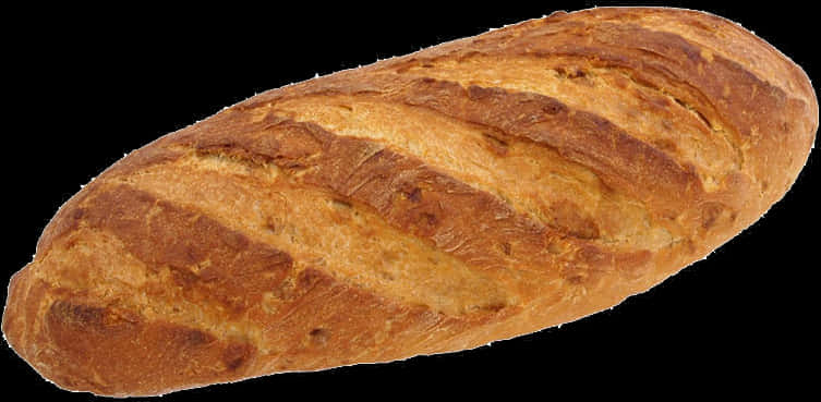A Loaf Of Bread On A Black Background PNG