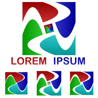 A Logo With Different Colors