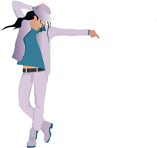 A Man Dancing With His Hand Behind His Head