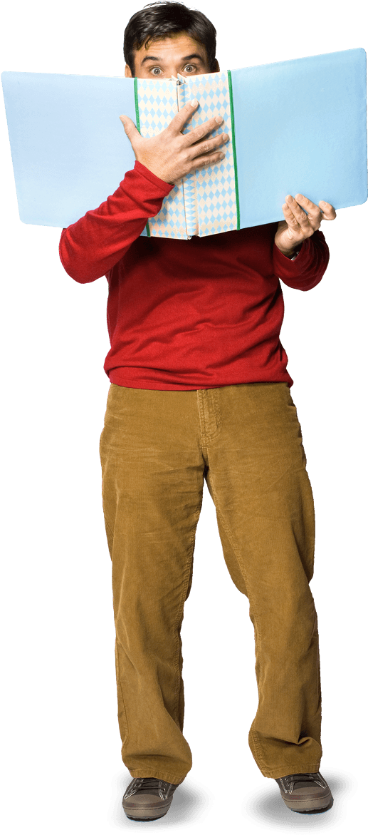 A Man Holding A Box PNG