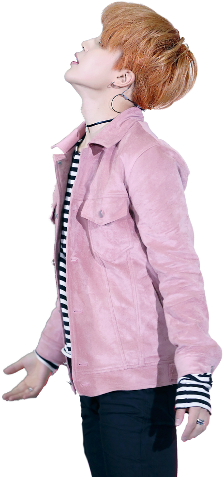 A Man In A Pink Jacket PNG