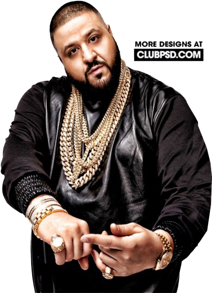 A Man Wearing A Black Jacket And Gold Jewelry PNG