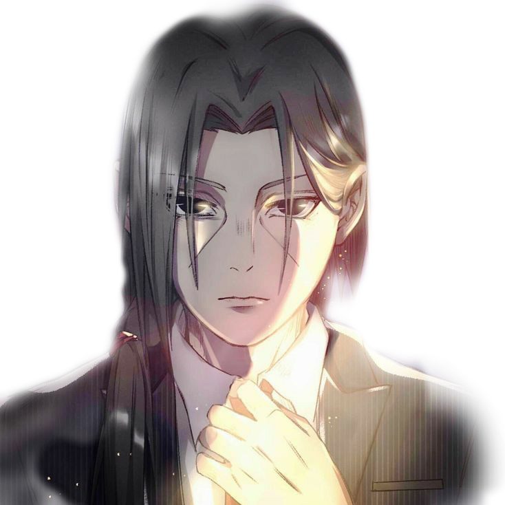 A Man With Long Hair And A Suit PNG