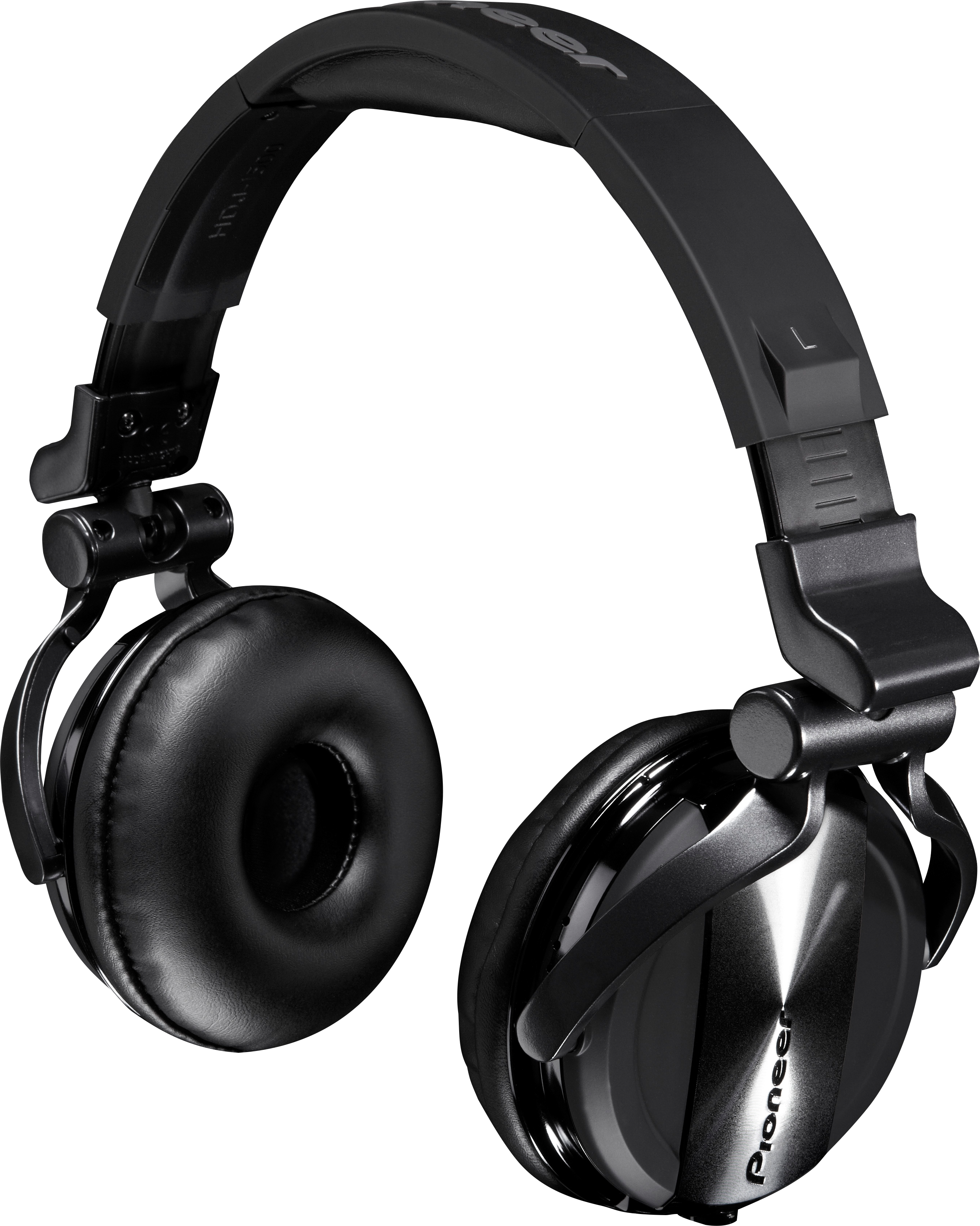 A Pair Of Black Headphones PNG