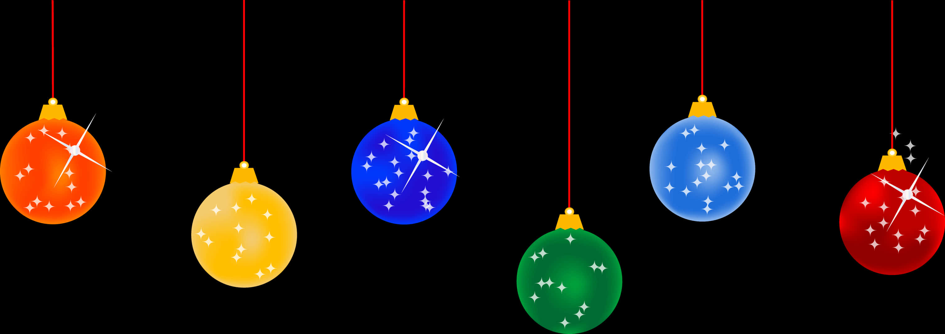 A Pair Of Christmas Ornaments PNG