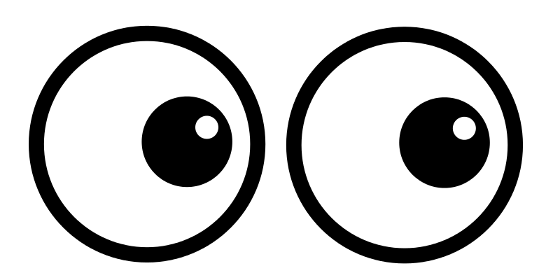 A Pair Of White Eyes PNG