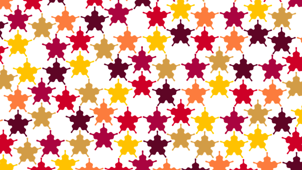 A Pattern Of Colorful Stars PNG