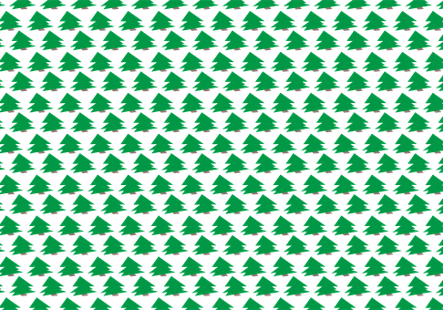 A Pattern Of Green Trees On A Black Background