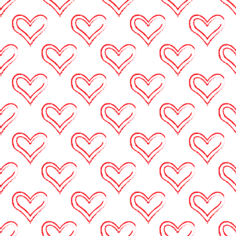 A Pattern Of Red Hearts