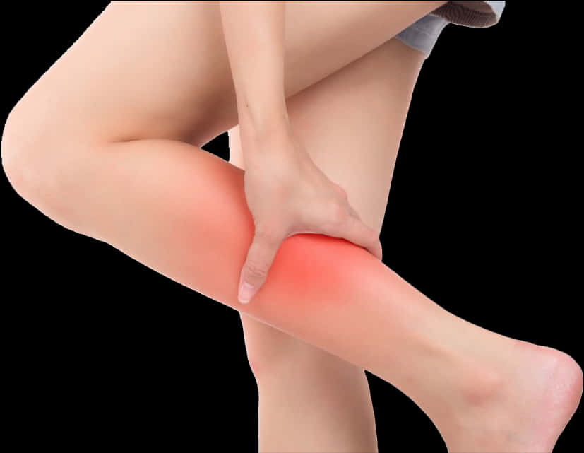 A Person Holding A Knee PNG
