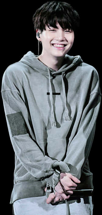 A Person In A Grey Sweatshirt PNG