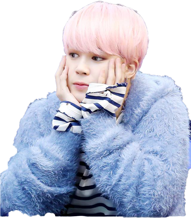 A Person With Pink Hair PNG