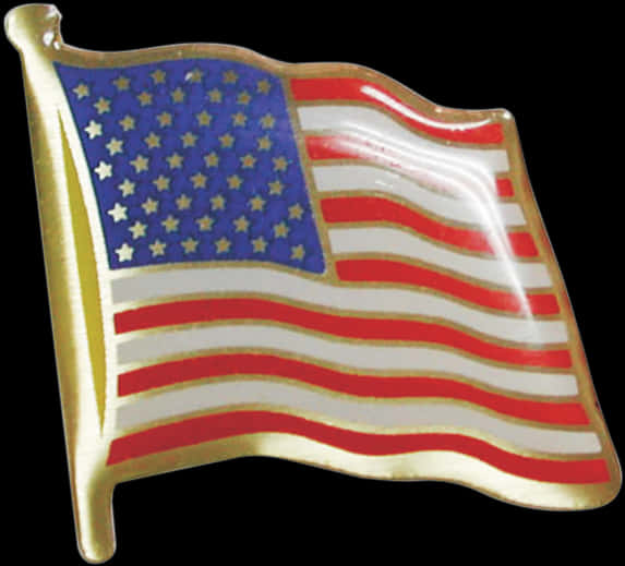 A Pin With A Flag PNG