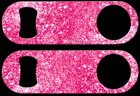 A Pink And Black Label With Black Circles PNG