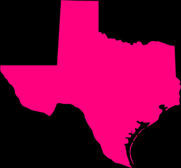 A Pink Outline Of A State PNG