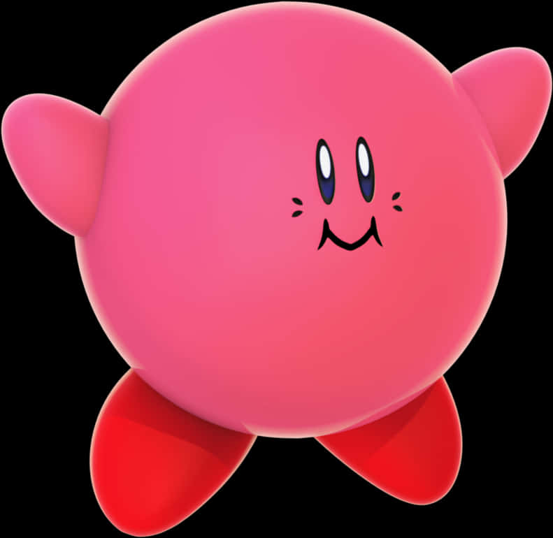 A Pink Round Object With A Face PNG
