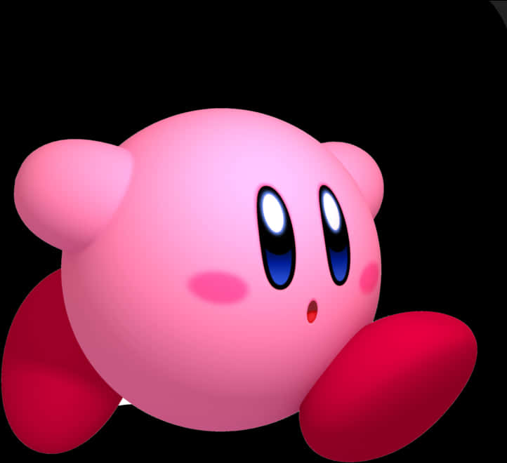 A Pink Round Object With Blue Eyes And Red Legs PNG