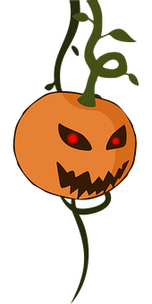 A Pumpkin With A Face On It PNG