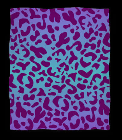A Purple And Blue Spotted Blanket PNG