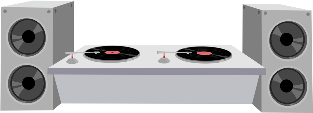 A Record Player On A Table PNG
