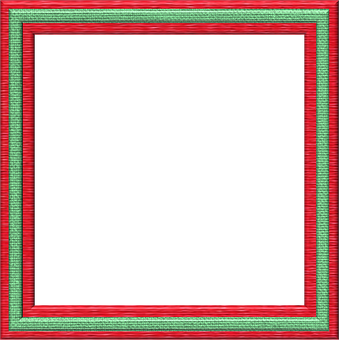 A Red And Green Frame PNG