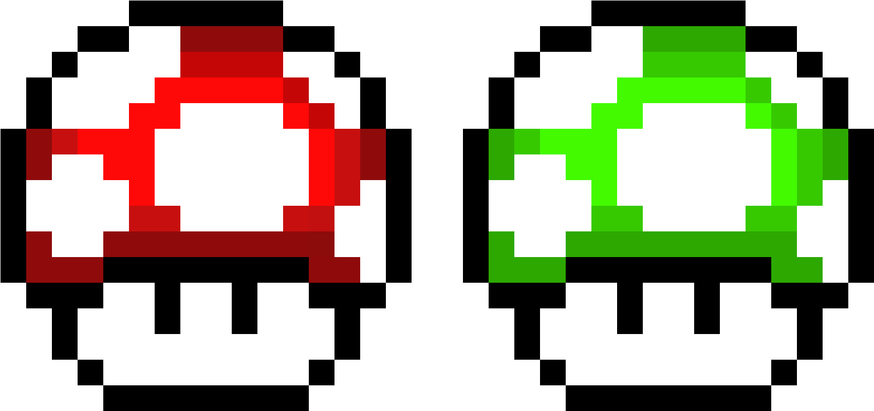 A Red And Green Mushrooms PNG