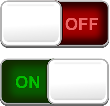 A Red And Green Switch Buttons