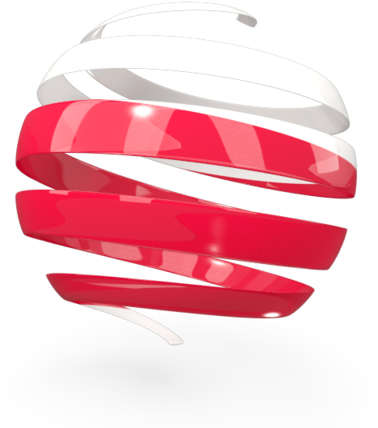 A Red And White Spiral