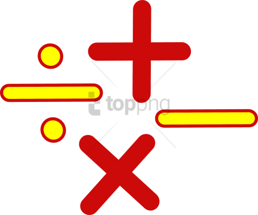 A Red And Yellow Symbols On A Black Background PNG