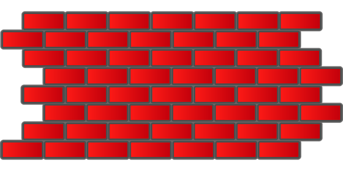 A Red Brick Wall With Black Background PNG