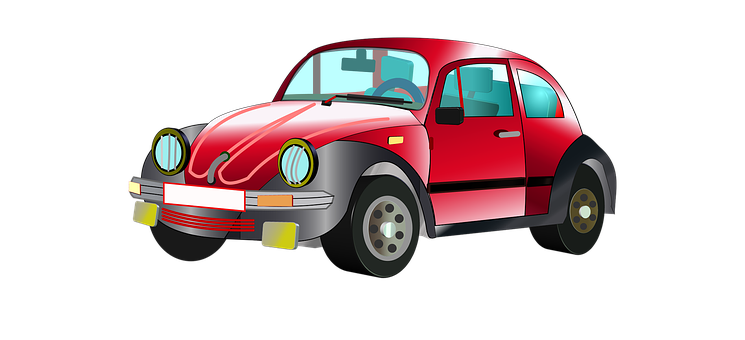 A Red Car With Black Background PNG