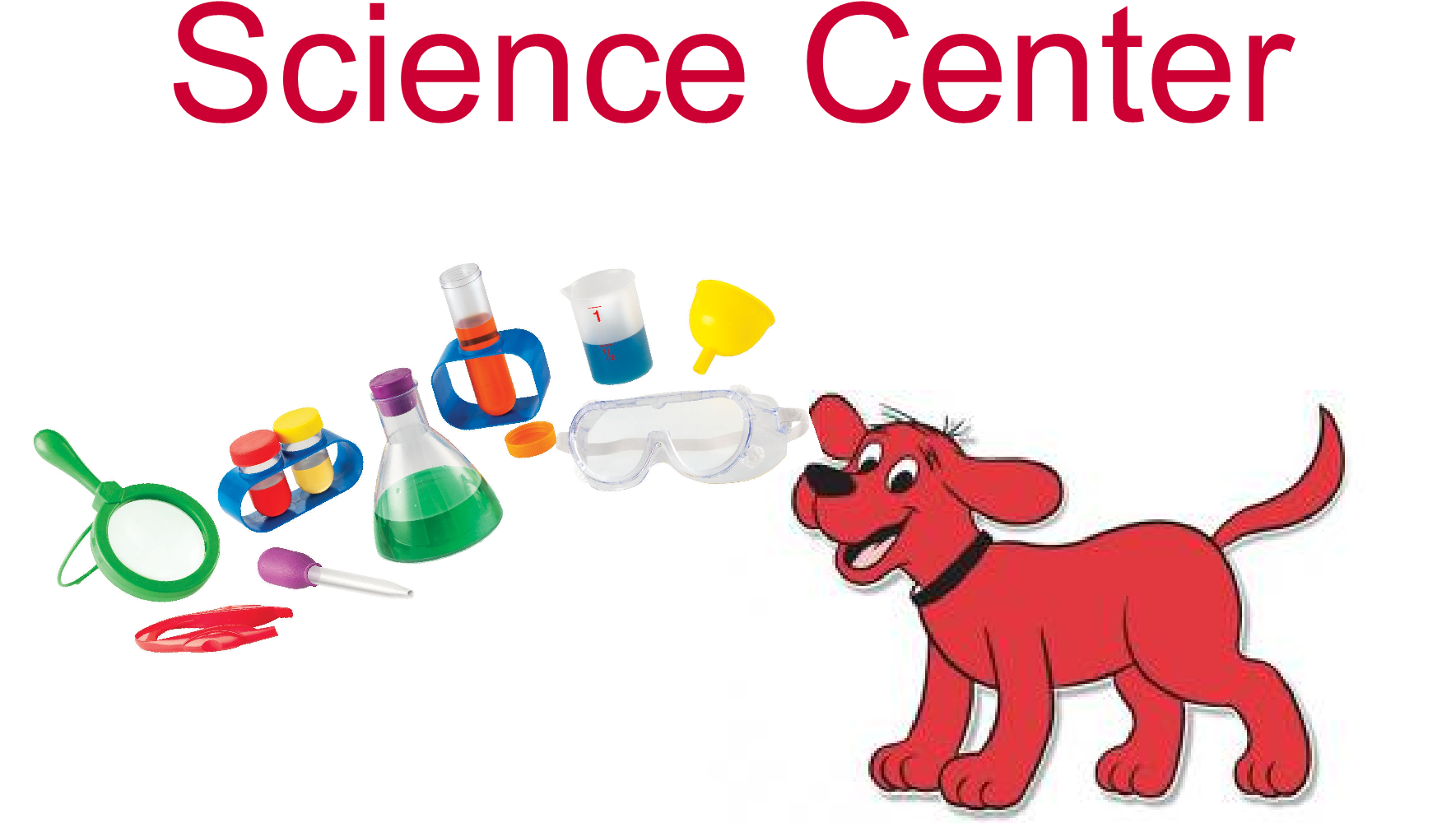 A Red Dog With A Syringe And Glasses