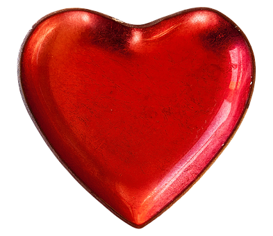A Red Heart Shaped Object PNG