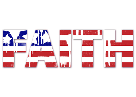 A Red White And Blue Text With A Black Background PNG