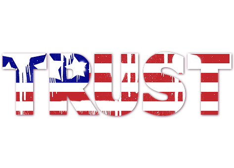 A Red White And Blue Text With A Star And A Blue And White Flag PNG