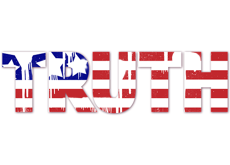 A Red White And Blue Text With Stars And Stripes PNG