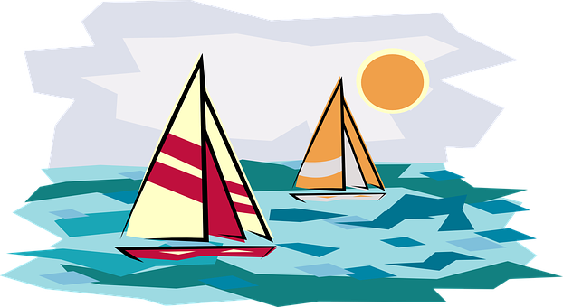 A Sailboats In The Water PNG