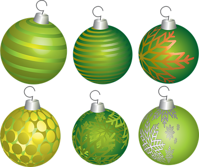 A Set Of Ornaments With Different Designs